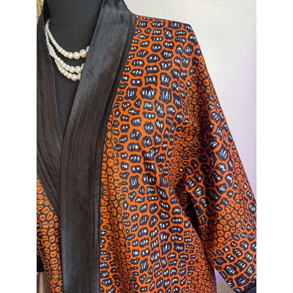 African Print Kimono Style Duster Bold Statement Piece | Boho Vibe | Ungendered - Picture 11 of 16
